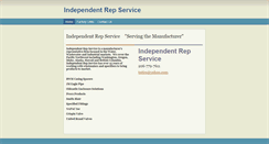 Desktop Screenshot of independentrepservice.com